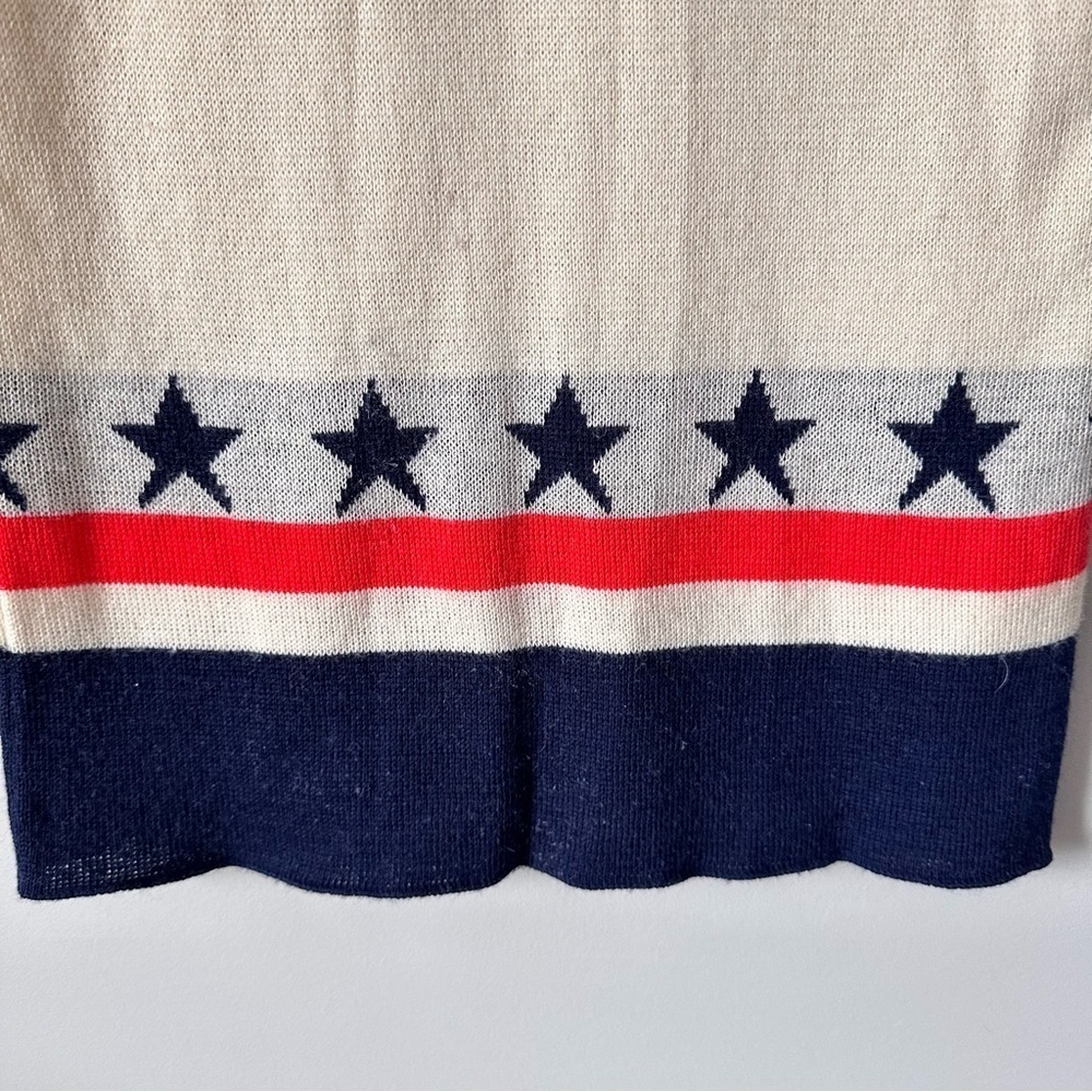 Vtg Jonathan Logan Wool Blend Nautical Sweater Vest Sz XS Coastal Grandma Preppy - Picture 11 of 15